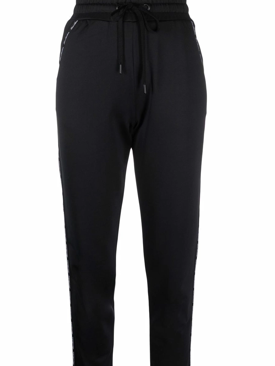 Moschino Love drawstring trousers Women logo-print 0502